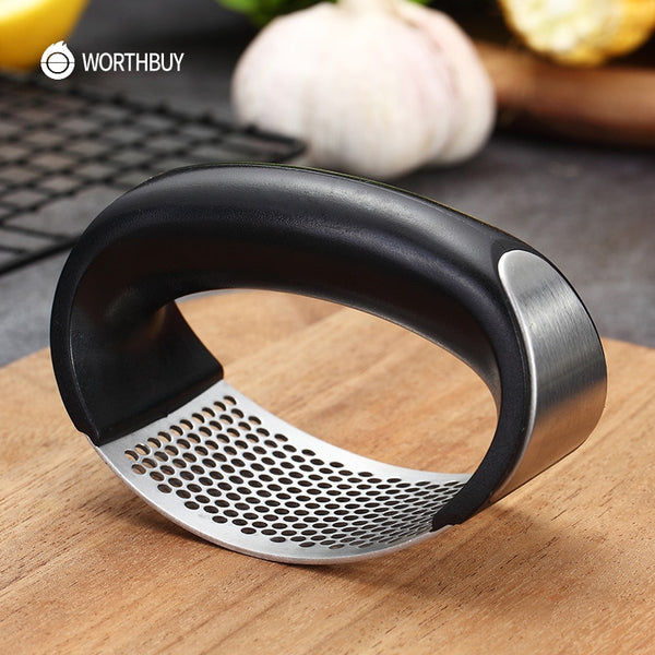 Stainless Steel Garlic Press Crusher